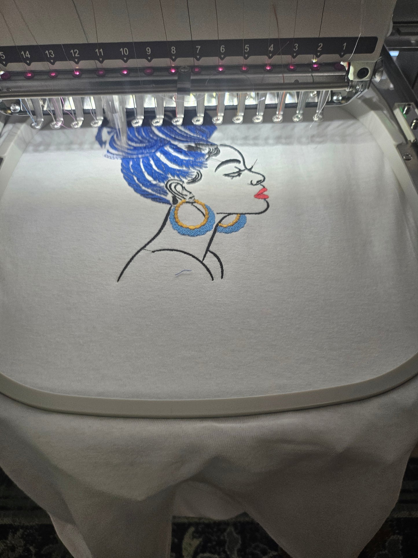 Embroidered "Trina"  Tee-shirt